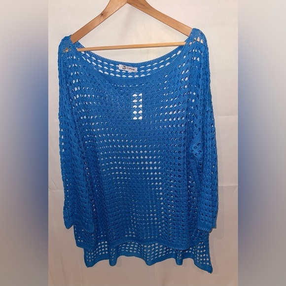 Cupshe Other - Cupshe Vibrant Blue Crochet Coverup Women’s L